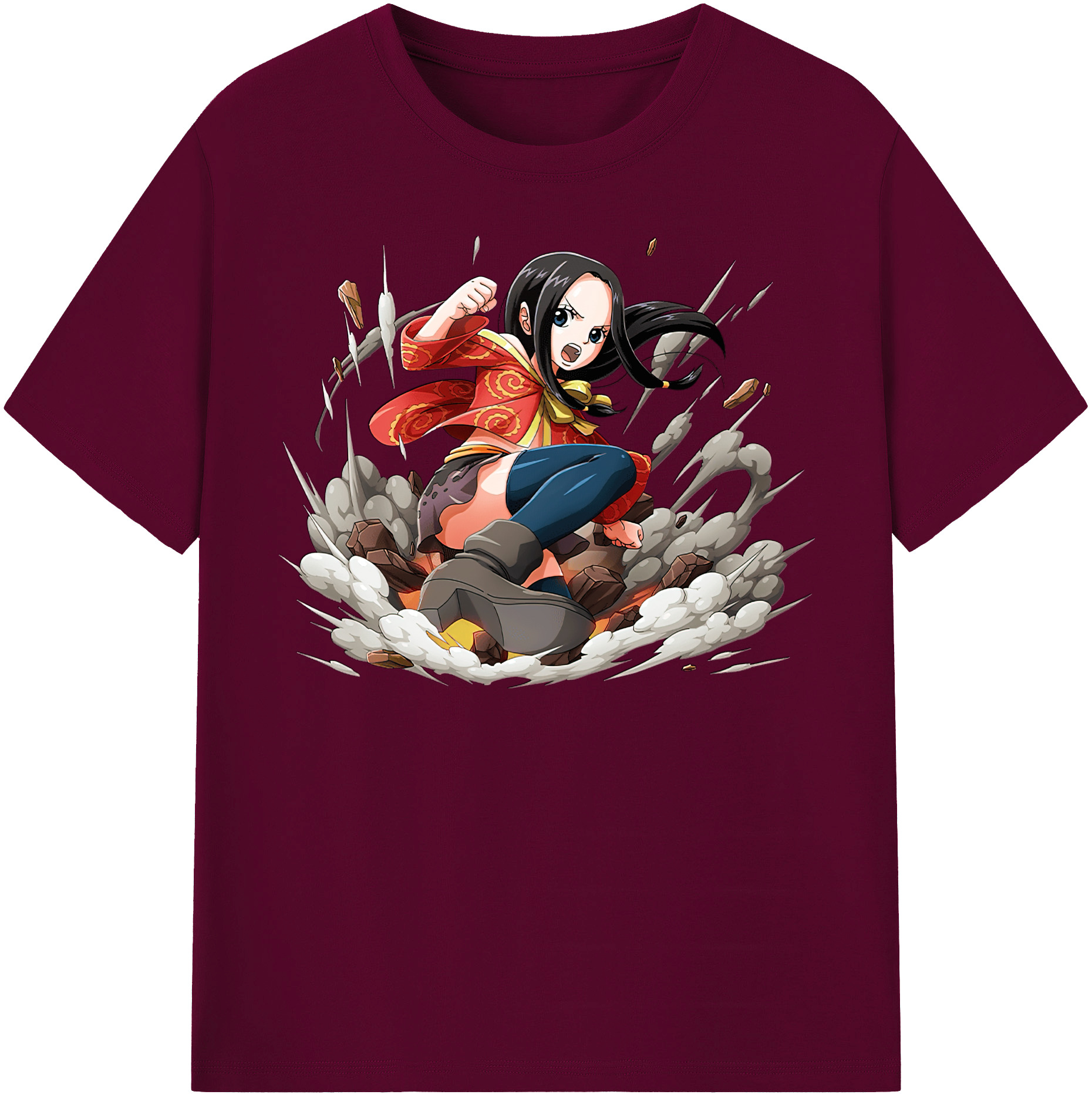 ワンピース ボア・ハンコック ONE PIECE Boa·Hancock レディースカジュアルプリントTシャツ（綿100％）